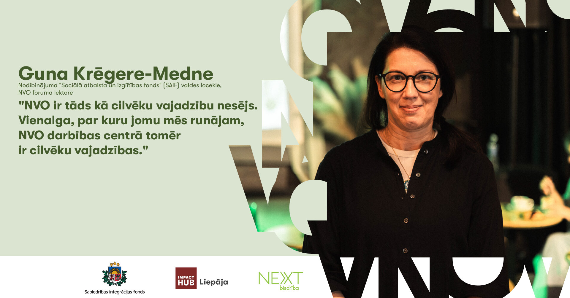 NVO balss sabiedrībā: Guna Krēgere-Medne